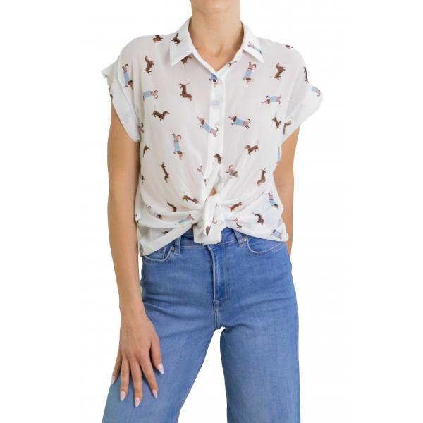 Camicia con bassotti manica corta 